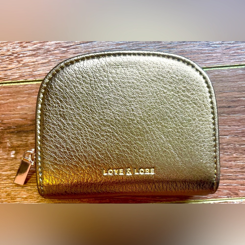 🆕 LOVE & LORE Women's Gold Wallet